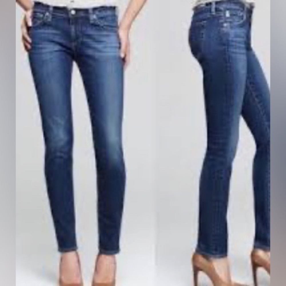 AG Adriano Goldschmeid The Stilt Cigarette Leg Skinny Jeans 25